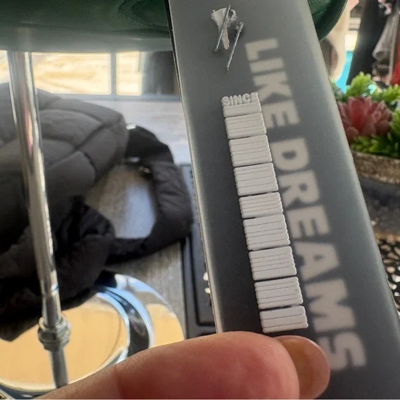 NWT, Like Dreams, Green Heart-Patterned Mini Bowling crossbody Bag. - Picture 6 of 8